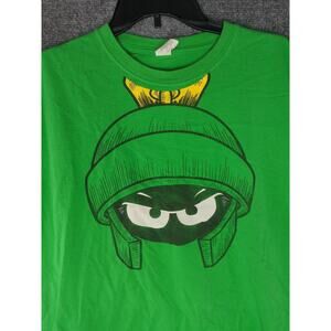 Marvin The Martian Looney‎ Tunes Character Face T-Shirt Mens XL Green